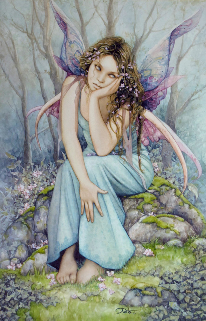 slow-deep-hard:  Arantza Sestayo • Traditional Arts, Painting Oil. Fairies, girls