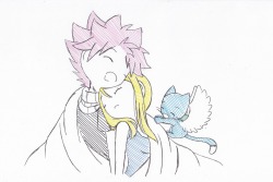 xmizuwaterx:  Nalu: Sleeping I wanted to try using the new pens that I got ^_^