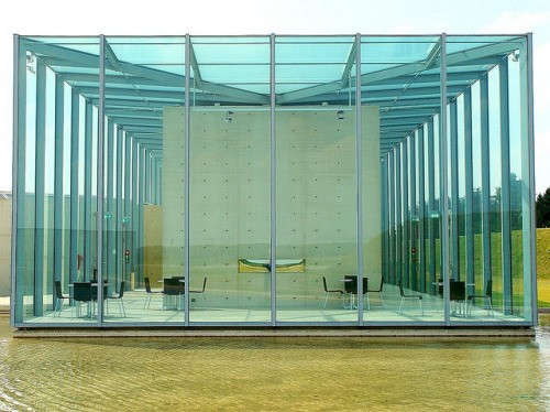 Tadao Ando, Langen Foundation, 2004. Neuss, Germany. Ken Lee 2010 on Flickr.