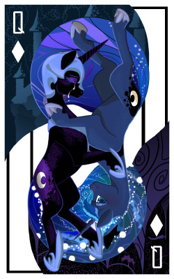 ask-ickle-mod:  So I’m thinking of making a series of cards similar to this in the future!  Pinkie pie would be the joker, Rarity would be the Ace of diamonds, pre-alicorn Twilight the Ace of clubs, Fluttershy the Ace of Hearts, Applejack the Ace of