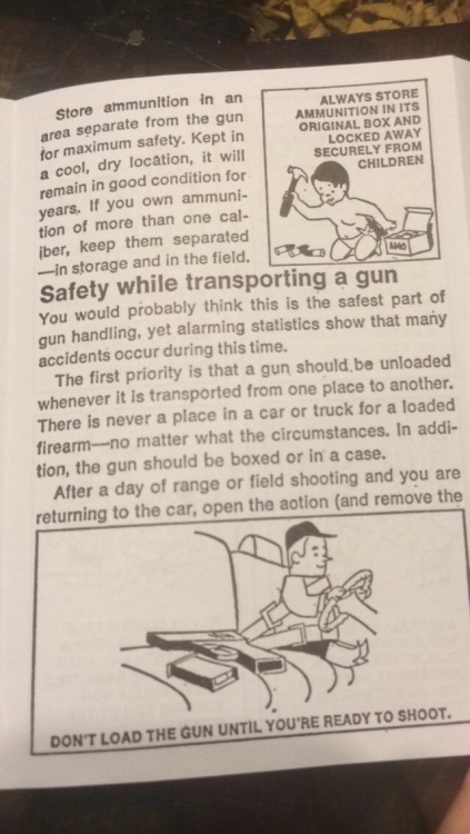changingmyownpaige:  The basics of gun safety, with fun photos to accompany.