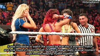 hiitsmekevin: The reaction after Bayley Vs Sasha Banks at NXT Brooklyn
