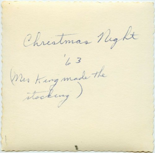 Christmas night, 1963.