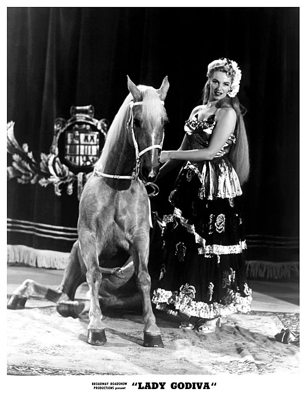    Frances DuBay (and her Educated Stallion) Vintage 50’s-era publicity still promoting