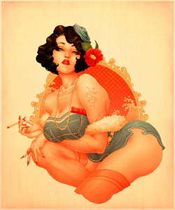 senseorsensuality:  Pin-ups by ONEQ      