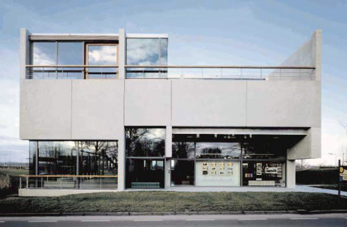 germanpostwarmodern:Office Building (1997-2000) in Steenwijk, the Netherlands, by De Architectengroe