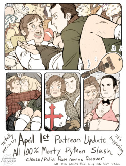 Support 100% Monty Python Slash Fanart on