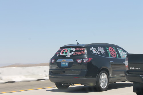 kenleemo:  EDC Post #2: On the road to EDC…all of the beautiful people I saw on the road with me! There were probably twice as many, but I didn’t get pictures of everyone. But if you saw an Infiniti passing you up honking with a white girl waving