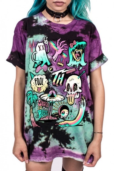 alwaysleftengineer: Chic Fresh Tees Collection  Letter Floral Embroidered   Me? Sarcastic? Never  NASA Logo   Landscape Pattern   Don’t trip out  Galaxy Print   Don’t be sad Be rad   Stay weird  Cartoon Pattern  Cartoon Skull Pick your favorites!