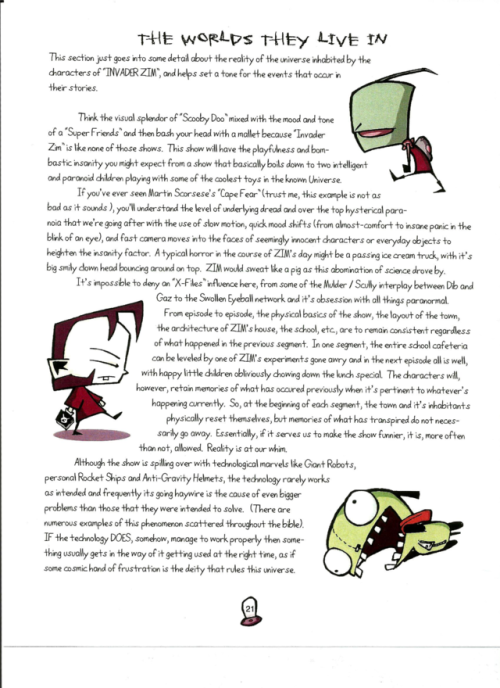Porn The Invader Zim Show Bible: Back Story and photos