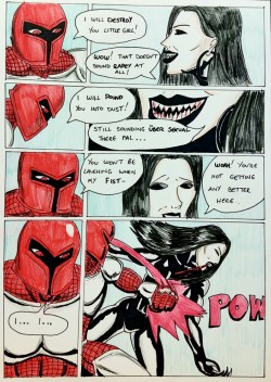 Kate Five Vs Symbiote Comic Page 119  As Yet Unknown Big Red Guy Bringing The Trash