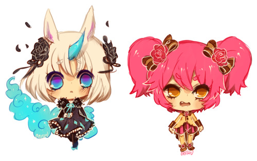 onisuup:  my OCs seine and riela <333 dA 