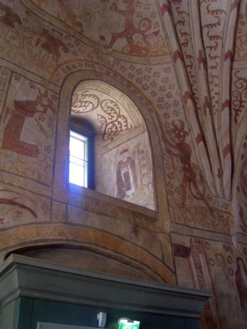 A few more wall paintings from Espoo Cathedral (Finland). This stone church was built in the 1480s a