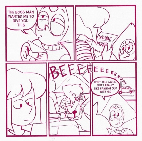 rockonandstuff:  as-warm-as-choco:  A FAST FOOD AU by Lauren Zuke and Mira W. (from their SDCC 2016 zine) ( Restaurant Wars last night made me think the Crystal Gems running a restaurant could be a good idea. Now I don’t know after seeing this :P )