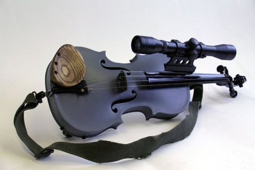 heaven4d: violin weapon sculpture 龍國竣さんはTwitterを使っています: “マスクル・ラセールによる作品。バイオリンの形状をした拳銃や斧を手がけました