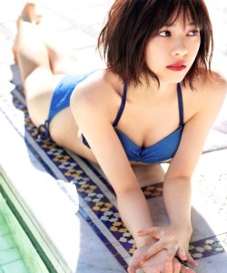 nichijounogi46:Deep Blue Bikini with Nanasemaru 😇💕