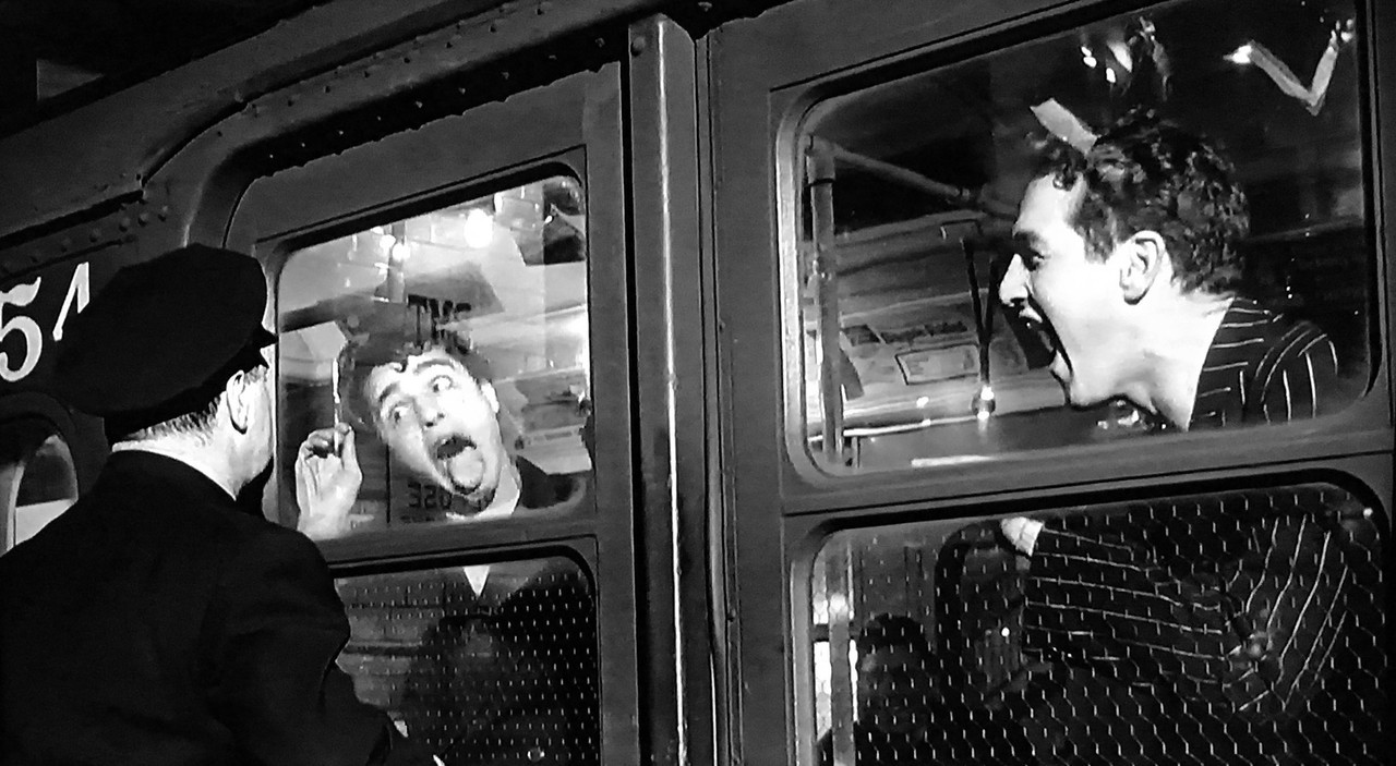 stuckonoldmovies:    Sal Mineo and Paul Newman - Somebody Up There Likes Me (1956)