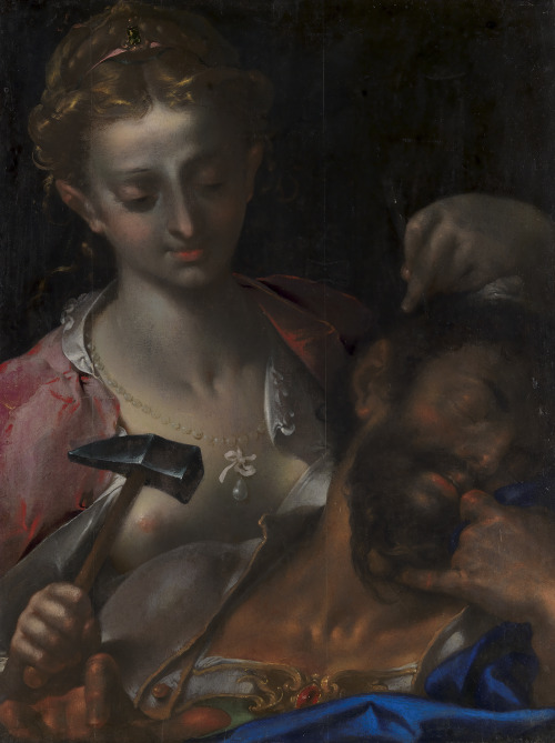 Jael Kills Sisera by Bartholomeus SprangerFlemish, 1561-1611oil on panelStatens Museum for Kunst, Co