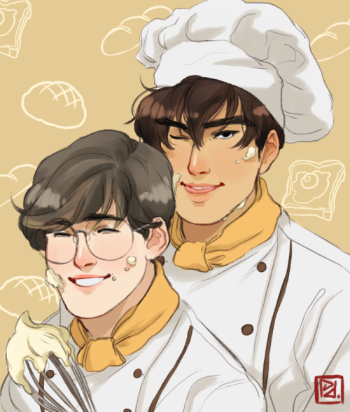 mhaikkun: I think touya and yukito would be rly cute working at a bakery