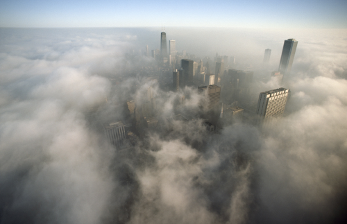  fog over (click pic) dubai (photographed by bjoern lauen and chloratine), shanghai (wei gensheng), chicago (steve raymer and bob gaudet), london (mpsinthesky), vancouver (andy clark), and new york (girish tewani) 