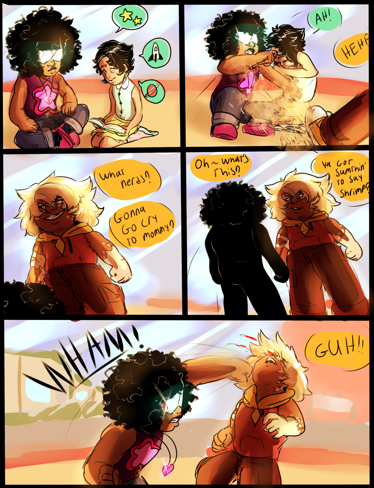 askthefamilyoflove:  Ruby: At least we managed to not get Garnet expelled from school,That
