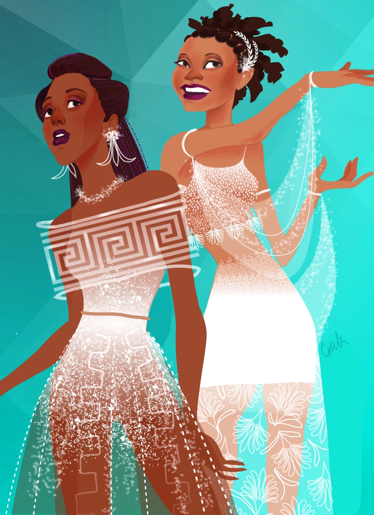 smarmygibberish:  mycerealboxphilosphy:  celestedoodles:   We are The Muses. Goddesses