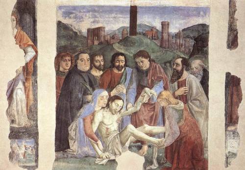 Lamentation over the Dead Christ, 1472, Domenico GhirlandaioMedium: fresco