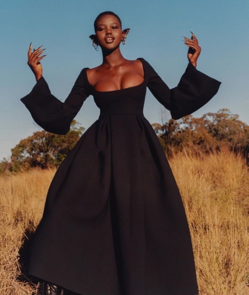 accras:Adut Akech Bior photographed by Andrew Nuding for Vogue Australia, September 2019