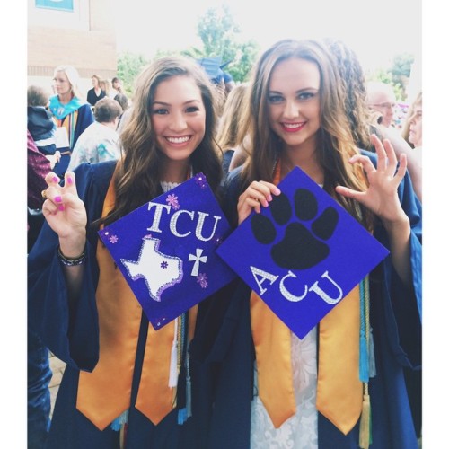 Graduated with this girl by my side! Love you lex #happygrad #tcu19 #gofrogs #gowildcats (at the tas