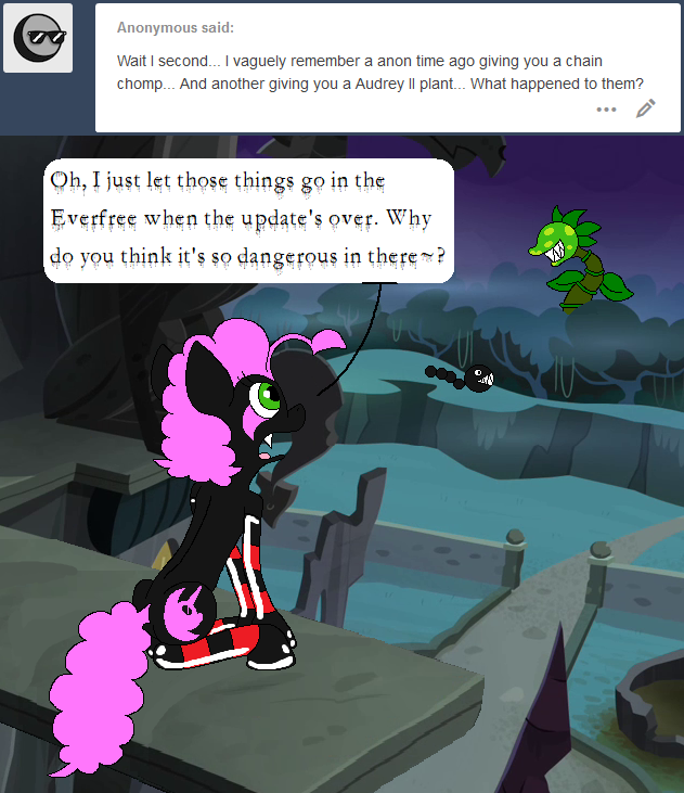 darkfiretaimatsu: The Everfree’s a big place, they all find a niche to survive