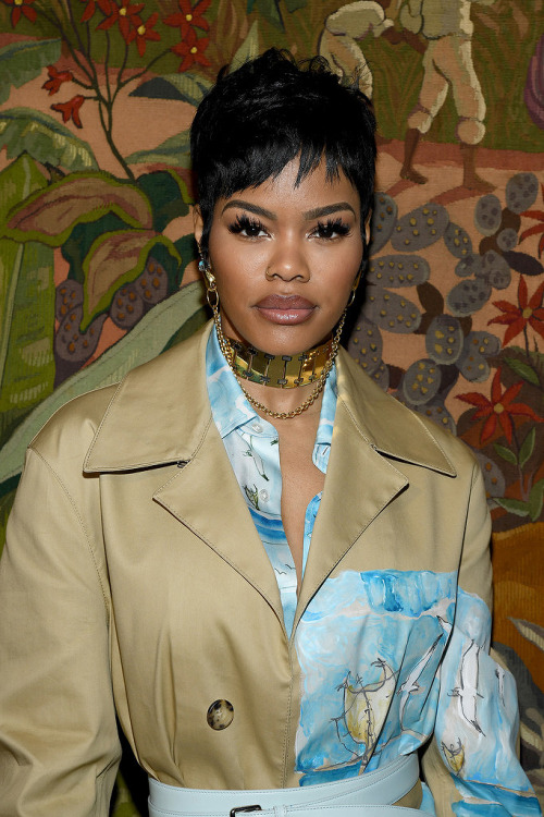  Teyana Taylor attends the Lanvin show as part of the Paris Fashion Week Womenswear Fall/Winter 2020