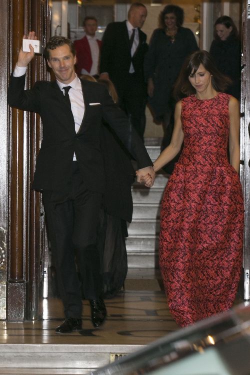 Benedict Cumberbatch and Sophie Hunter at the 60th London Evening Standard Theatre Awards at the Lon