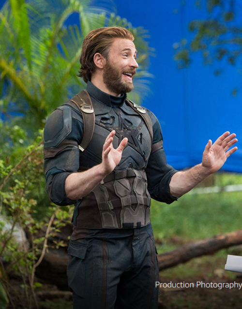 captainrogerrsbeard: Chris Evans/ Steve Rogers – Behind the scenes Production Photography Infi