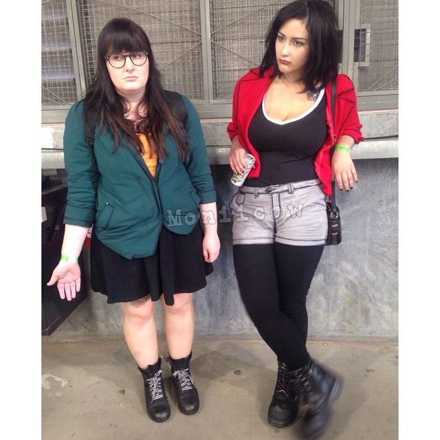 moniicow:  @ohsweetjealousy and I today at #melbourne #supanova 😘😘😘
