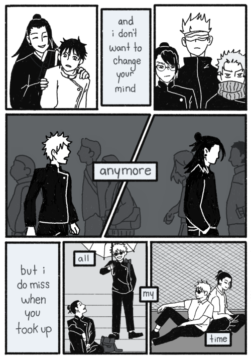 Finally Finished The Second Half Of My Satosugu Comic ♡ Lyrics From Oh Love By Delaney Bailey 