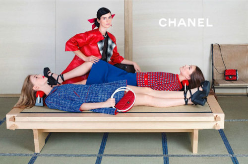 Karl Lagerfeld looks to Japan for inspiration for Chanel’s Spring 2013 Campaign. Models included are
