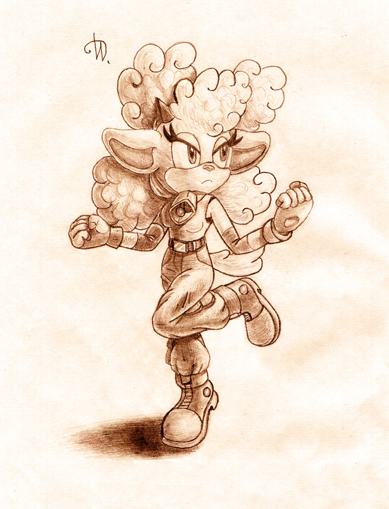 Lanolin the Sheep from the Sonic IDW comics.