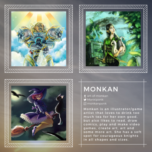 Today’s contributor spotlight features zine artist Monkan! Monkan is an illustrator/game artist that