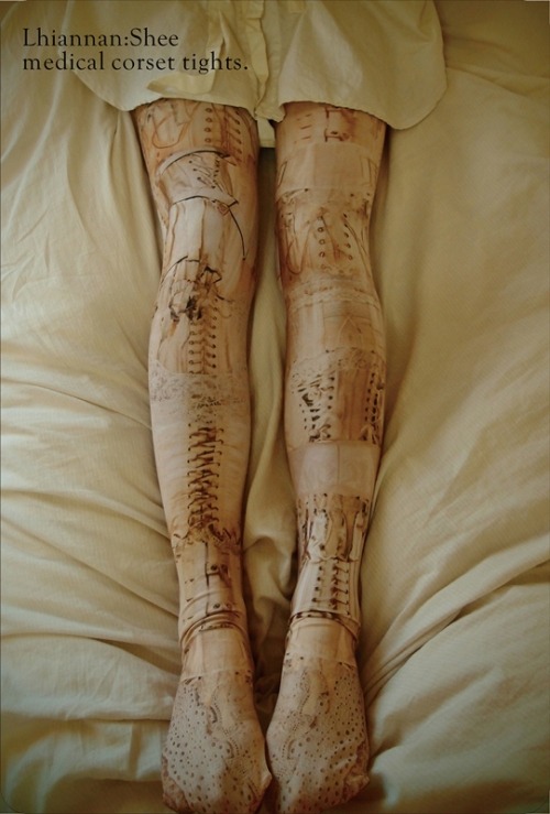 milkchandelier:  medical corset tights. from Lhiannan:Shee. 