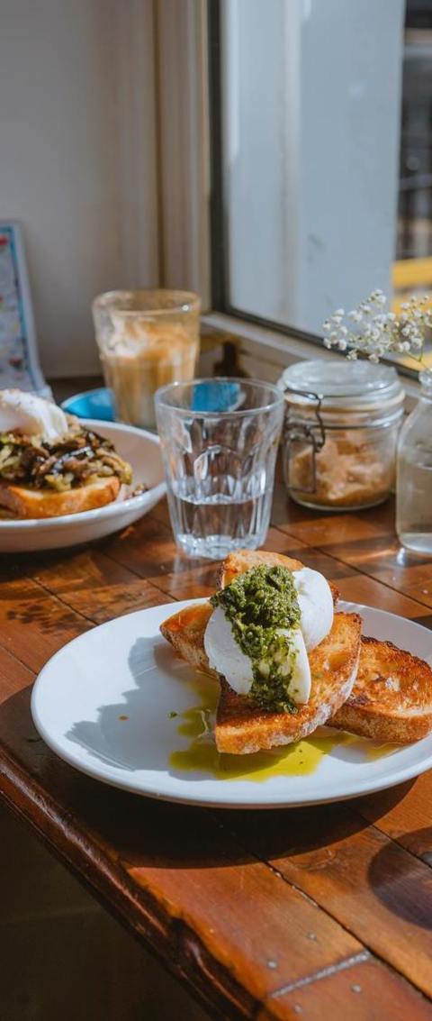 Poached Eggs With Pesto On Toast Recipe