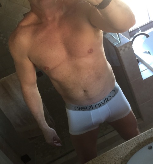 maturehairydaddies: stmax51: Workout done. Shower done. Now time to head out on the town in my Calvi