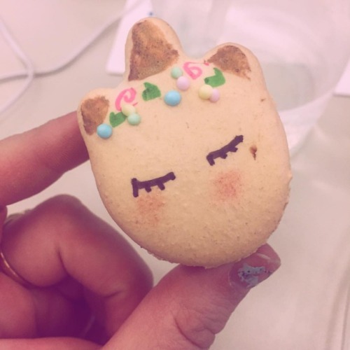 Guys I’m seriously obsessed with #unicornfood ! Isn’t this the cutest macaron that you&r