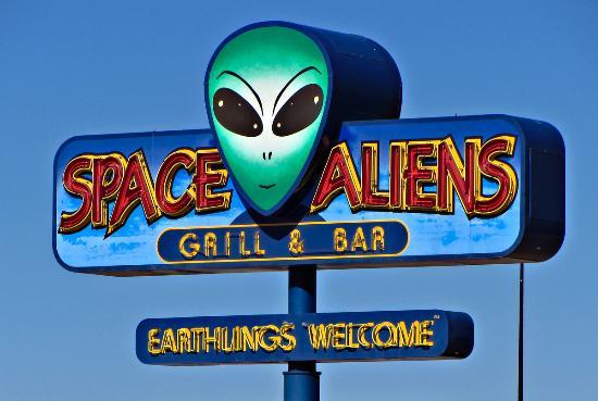 dreamland51:  Space Aliens Grill &amp; Bar is a small, regional chain of outer