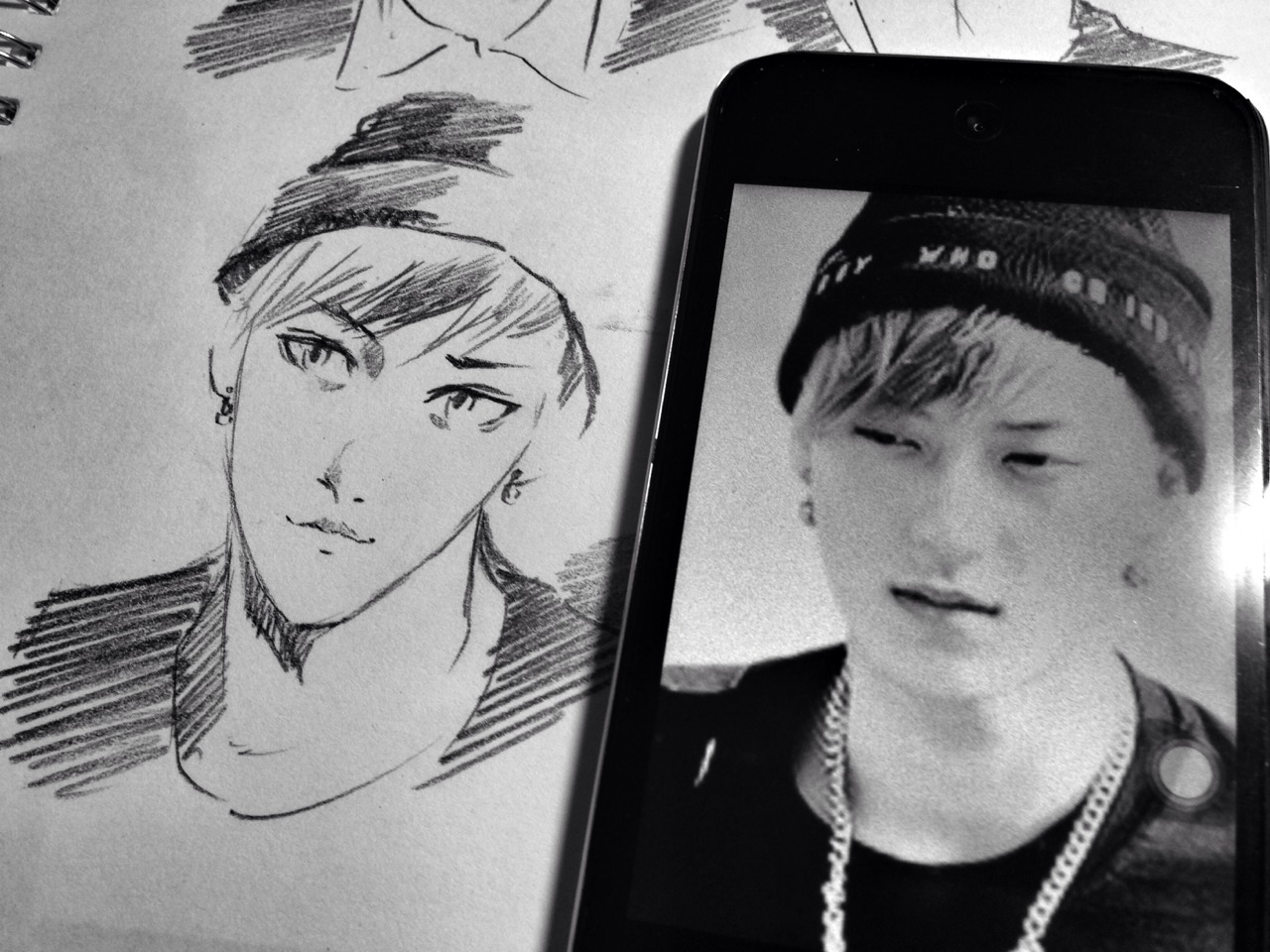 preciousjongdae:  Rare Tao anime sketches