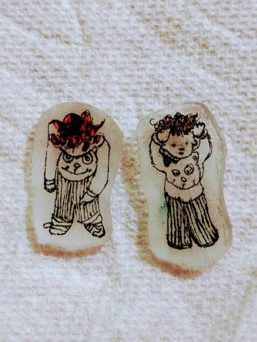 It was Shrinky Dinks All Night! Sam Szabo @brainbooger taught me how to Shrink Dinks! I did a post a