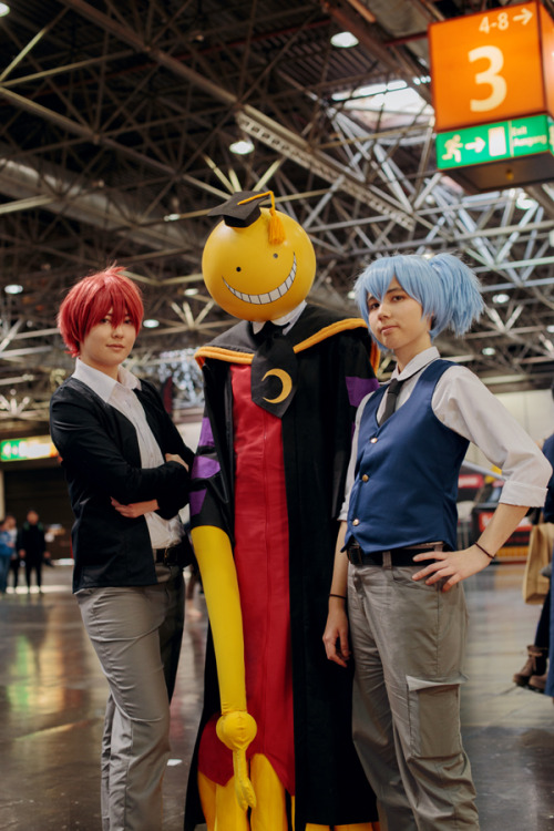 I flew all the way to Germany to cosplay as Koro-sensei with a bunch of very awesome people from twi