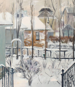 kafkasapartment:  North Street, 1957. Virginia Tillou. Canvas, Oil Paint