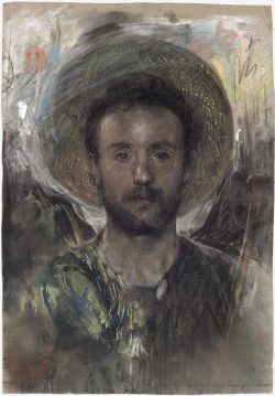 colourthysoul: Antonio Mancini - Self-Portrait