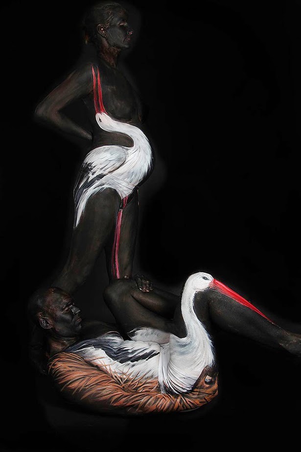 asylum-art-2:  Unbelievable Body Art By Gesine Marwedel Turns People Into Animals