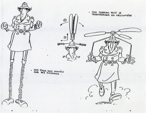 talesfromweirdland:Production drawings and model sheets from the 1980s animated series, INSPECTOR GA
